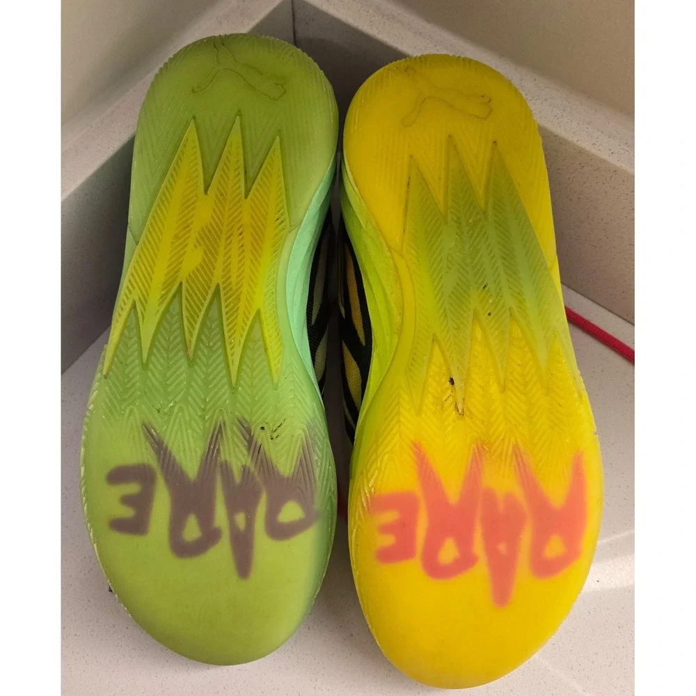 Puma MB.01 Rick and Morty Basketball Shoes Mens Size 9 Neon Green‎ Pink Purple